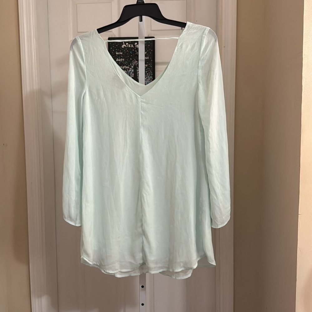 Astr the Label light mint Relaxed Tunic mini dress - Picture 4 of 4